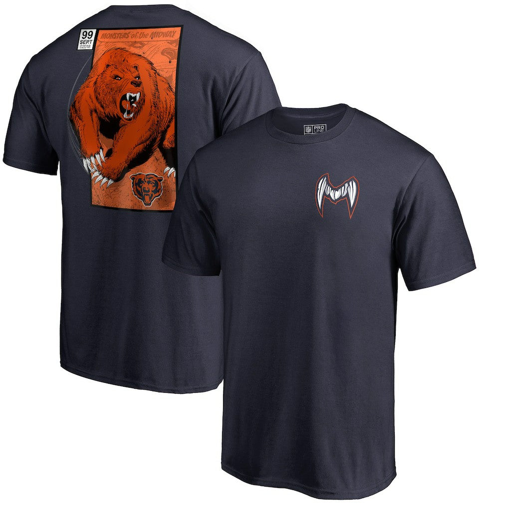 Chicago Bears Midway Monster T-Shirt Navy