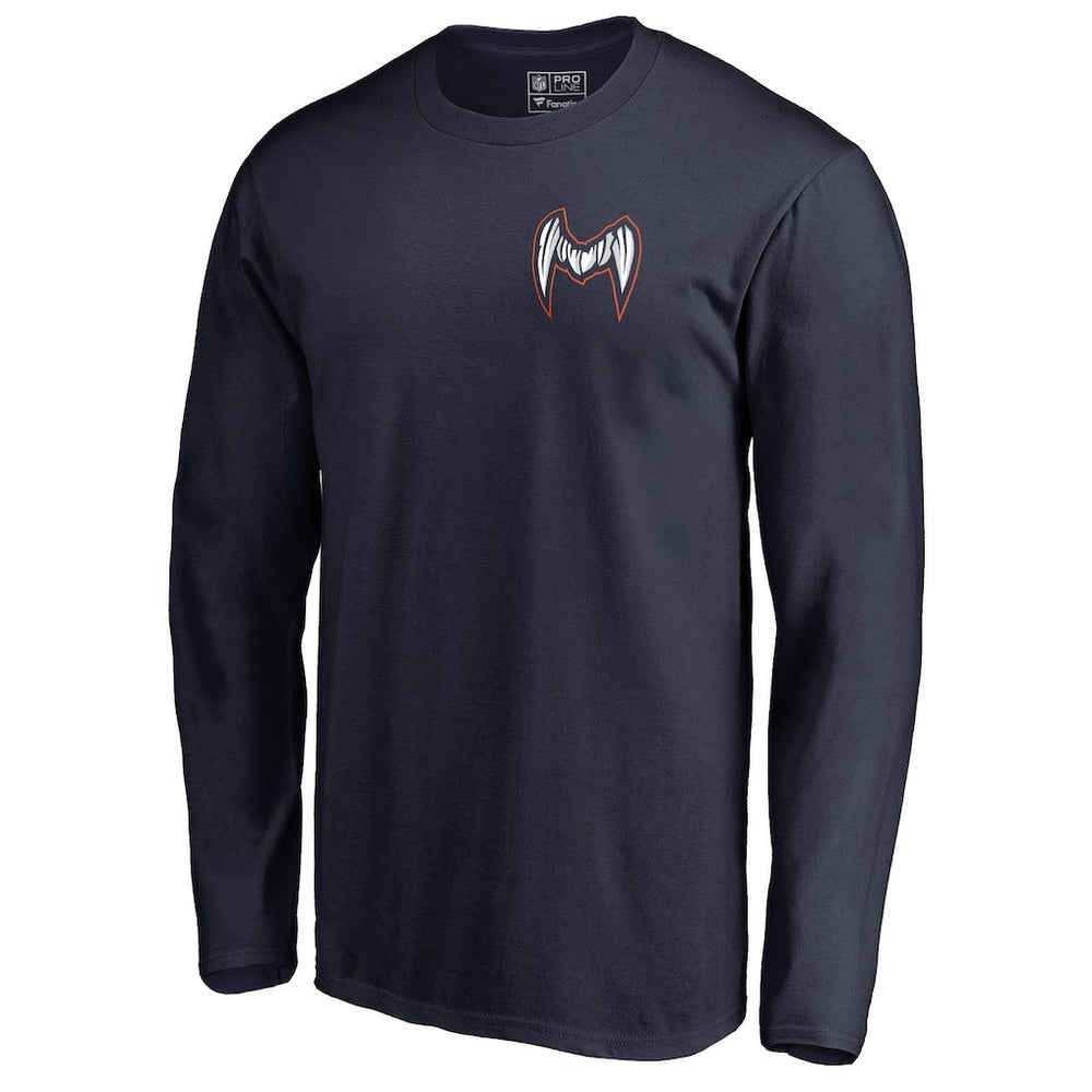 Chicago Bears Midway Monster Long Sleeve T-Shirt Navy