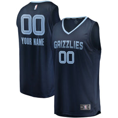 Memphis Grizzlies Fast Break Custom Replica Jersey Navy Icon Edition | Fanatics discount