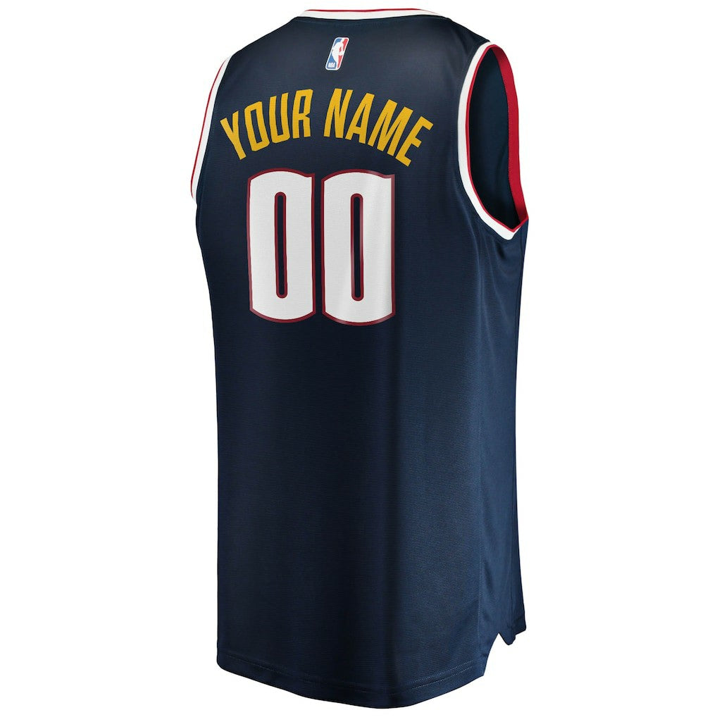 Denver Nuggets Youth Fast Break Custom Replica Jersey Navy for sale Icon Edition | Fanatics Near Me