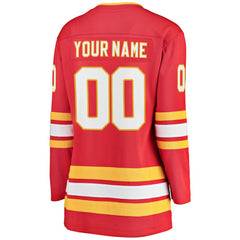 Calgary Flames Fanatics Women's Home Breakaway Custom Jersey - Red - NHL 3239507