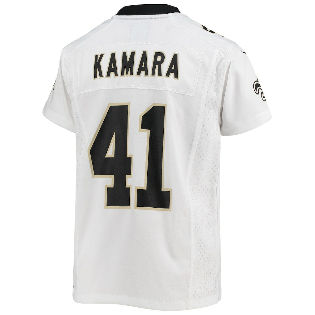 Nike Alvin Kamara New Orleans Saints Youth Game Jersey White