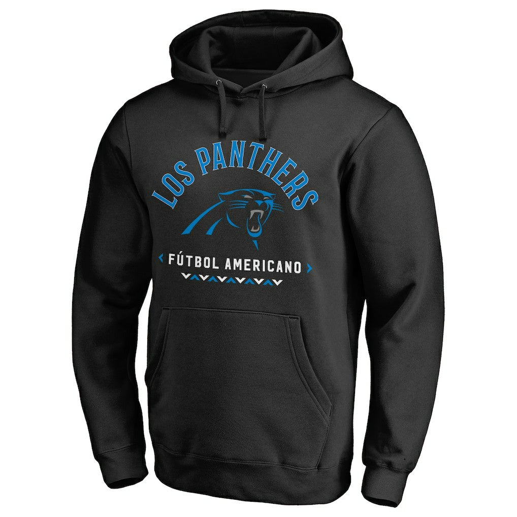 Carolina Panthers Futbol Americano Pullover Hoodie Black