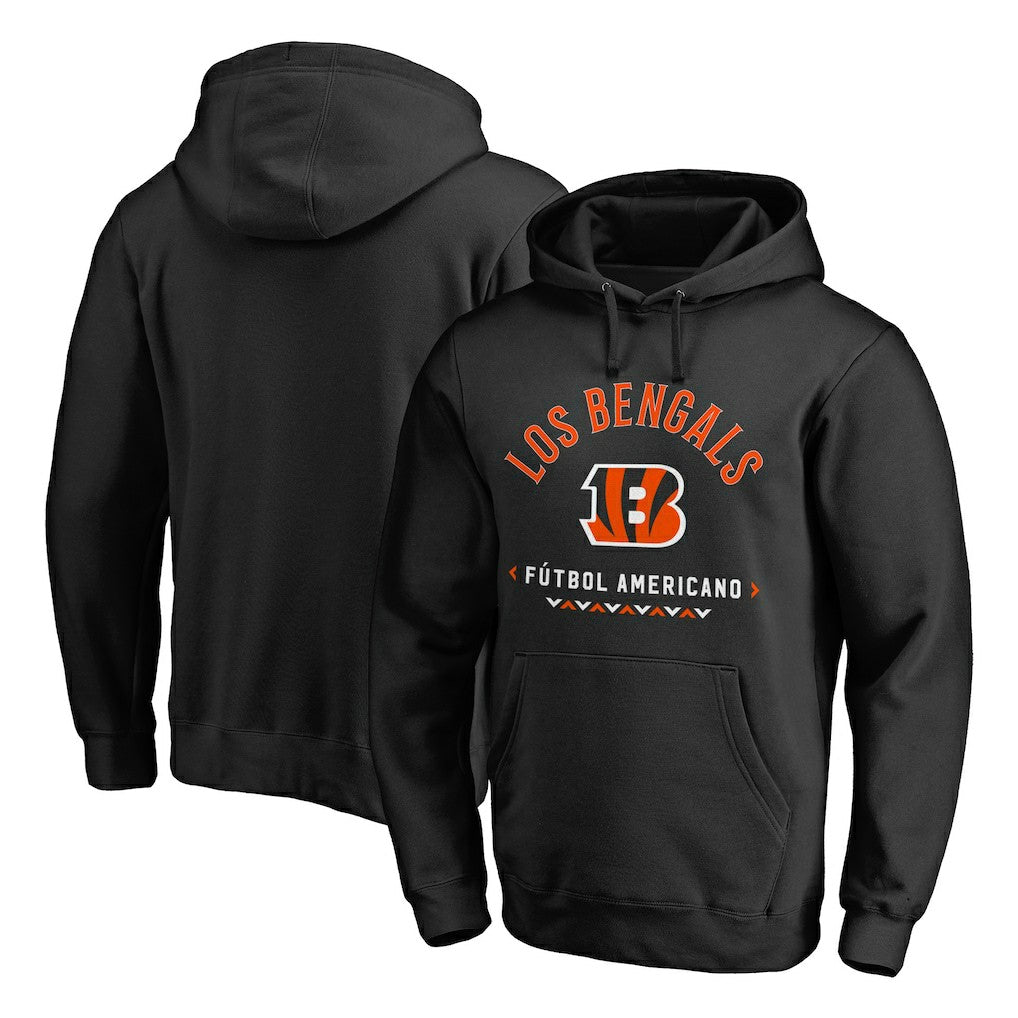 Cincinnati Bengals Futbol Americano Pullover Hoodie Black