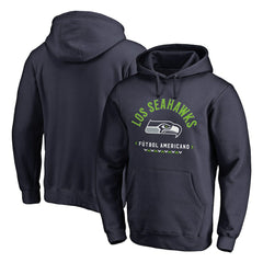 Seattle Seahawks Futbol Americano Pullover Hoodie College Navy