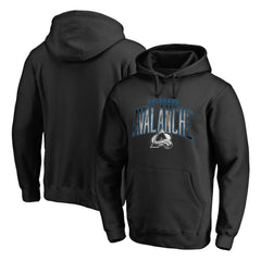 Colorado Avalanche Arch Smoke Pullover Hoodie - Black - NHL 3255612