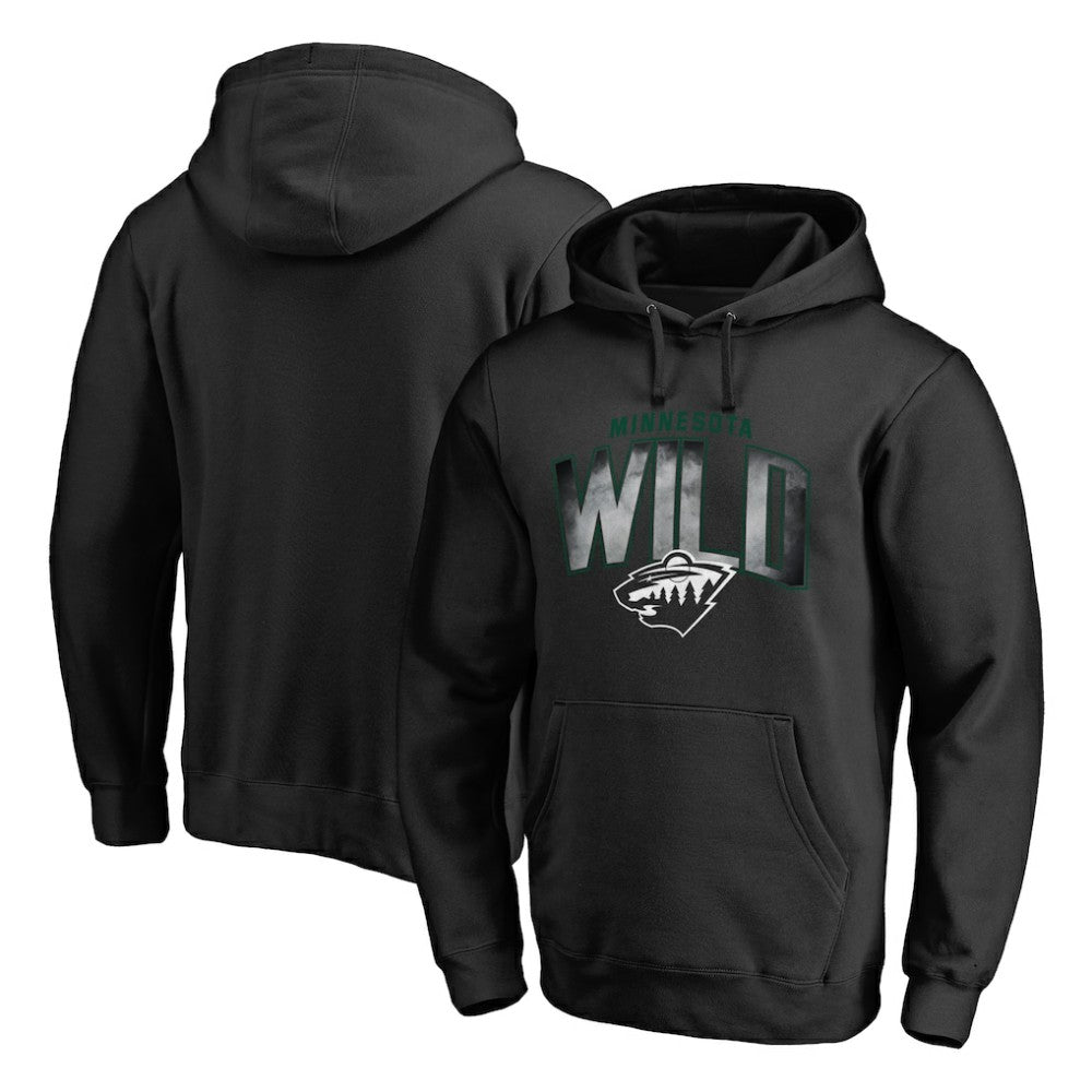 Minnesota Wild Arch Smoke Pullover Hoodie - Black - NHL 3255619