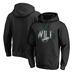 Minnesota Wild Arch Smoke Pullover Hoodie - Black - NHL 3255619