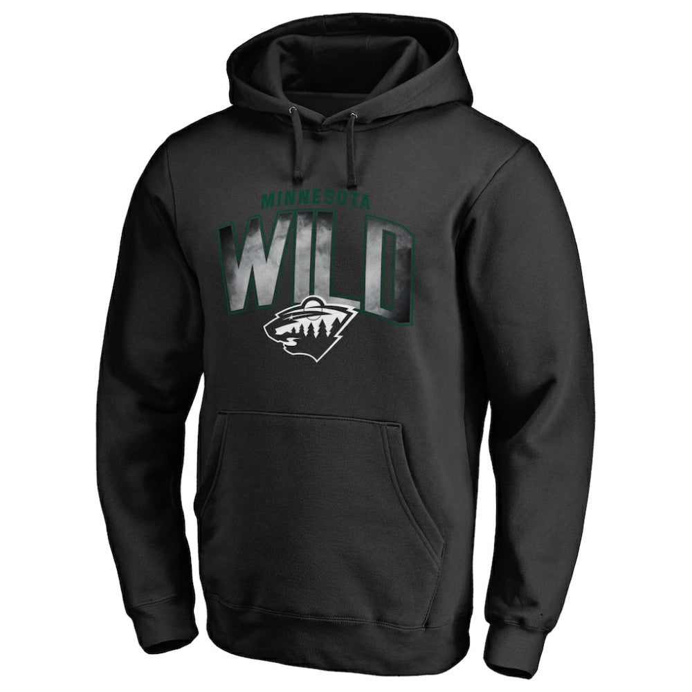 Minnesota Wild Arch Smoke Pullover Hoodie - Black - NHL 3255619