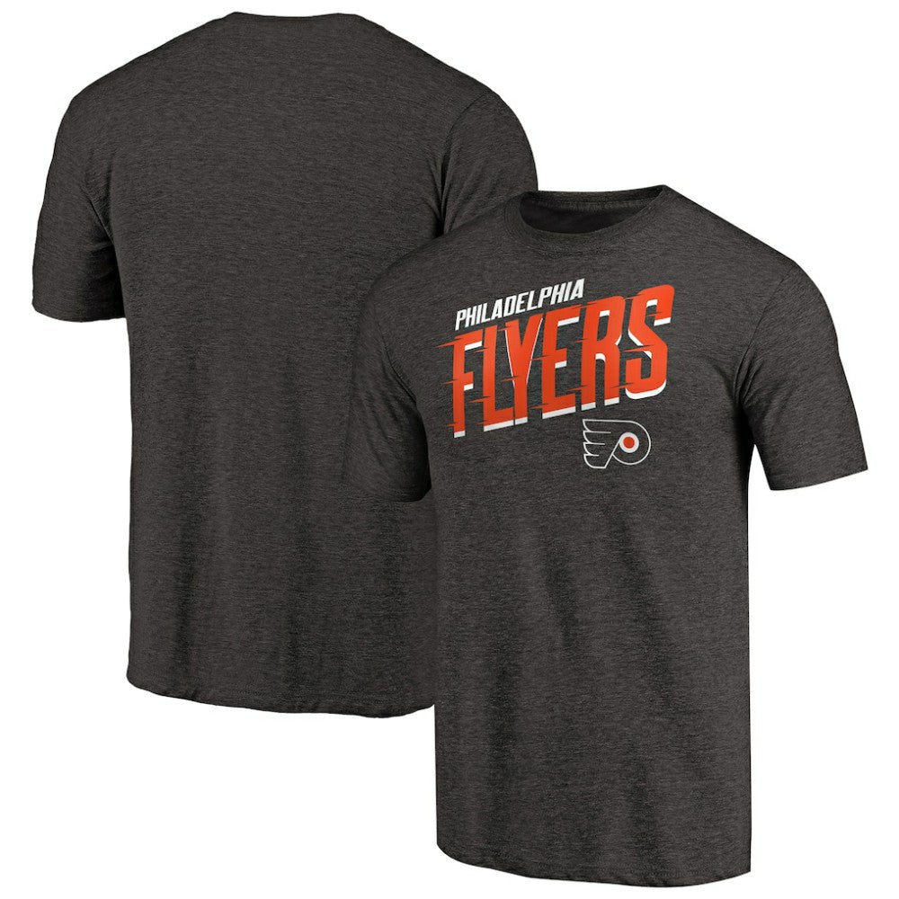 Philadelphia Flyers Slant Strike Tri-Blend T-Shirt - Black - NHL 3255850