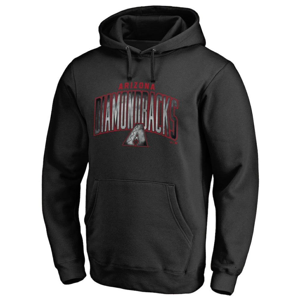 Arizona Diamondbacks Arch Smoke Pullover Hoodie - Black - MLB Discount