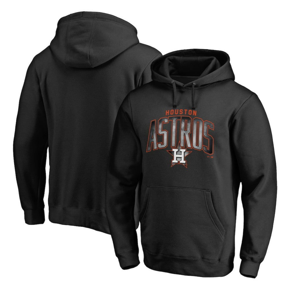 Houston Astros Arch Smoke Pullover Hoodie - Black - MLB Lifestyle