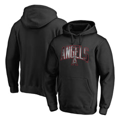 Los Angeles Angels Arch Smoke Pullover Hoodie - Black - MLB Lifestyle