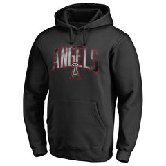 Los Angeles Angels Arch Smoke Pullover Hoodie - Black - MLB Lifestyle