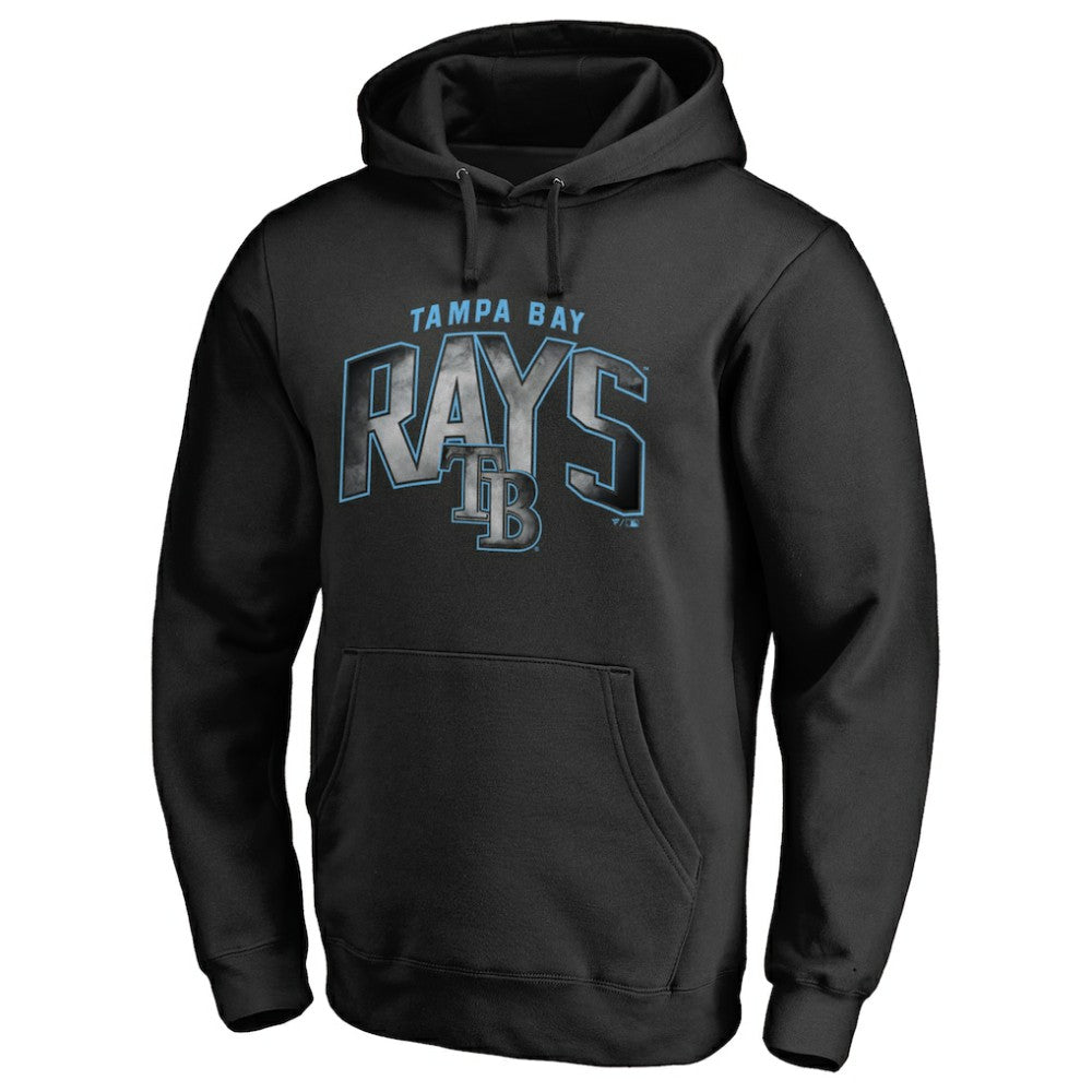 Tampa Bay Rays Arch Smoke Pullover Hoodie - Black - MLB Discount