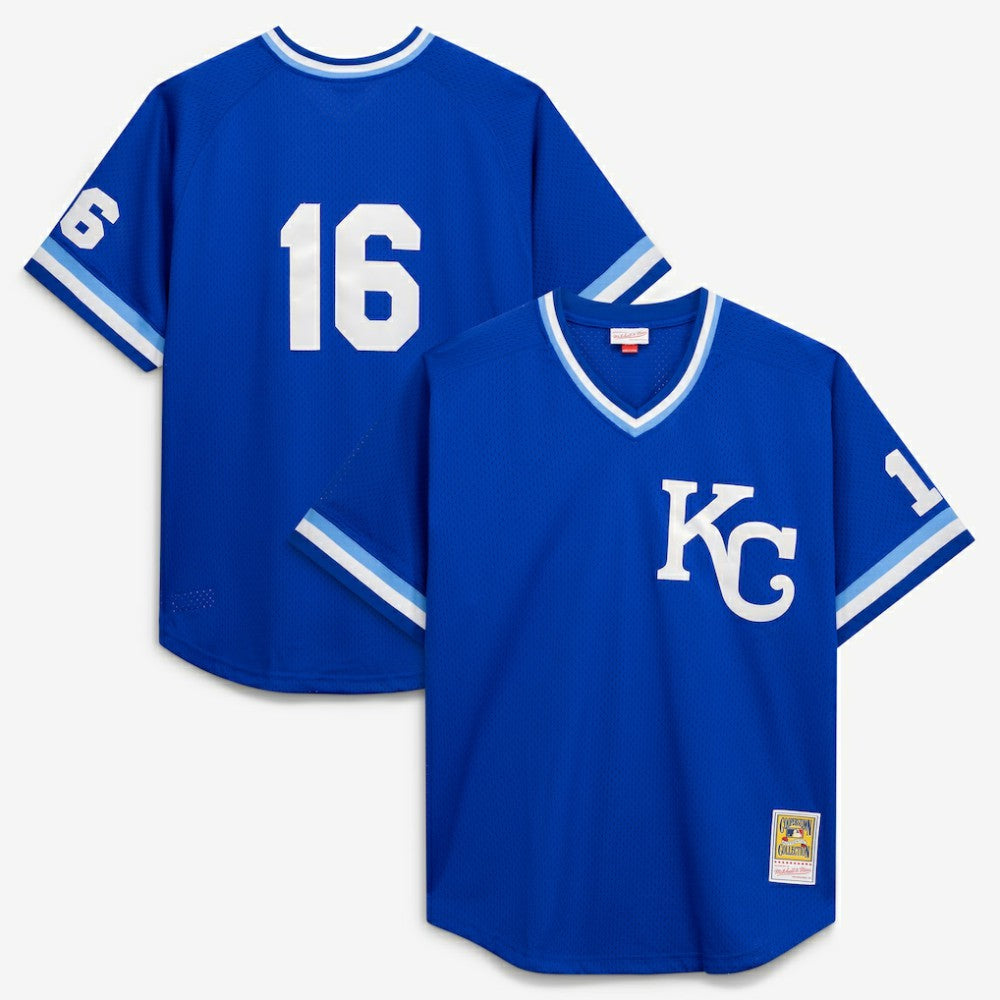 Bo Jackson Kansas City Royals Mitchell & Ness Cooperstown Collection Big & Tall Mesh Batting Practice Jersey - Royal - Mitchell & Ness Sale