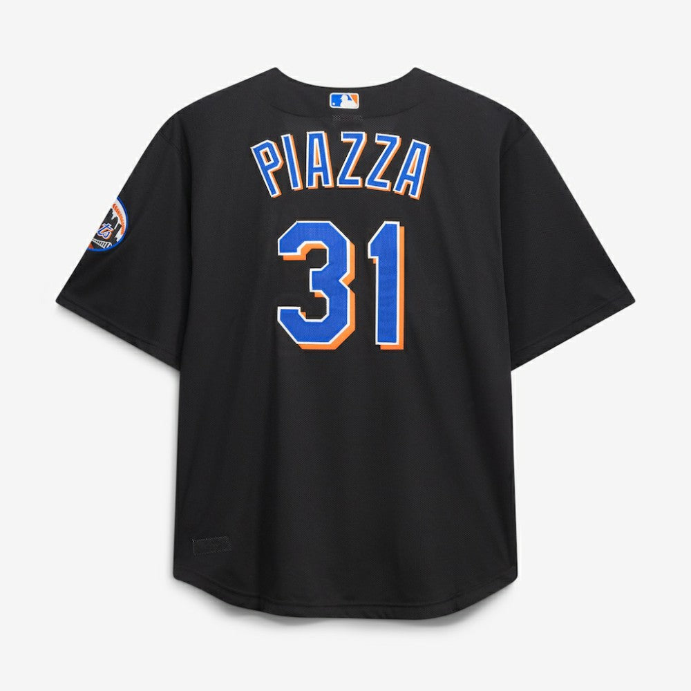 Mike Piazza New York Mets Mitchell & Ness Big & Tall Cooperstown Mesh Batting Practice Jersey - Black - Mitchell & Ness on Sale