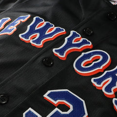 Mike Piazza New York Mets Mitchell & Ness Big & Tall Cooperstown Mesh Batting Practice Jersey - Black - Mitchell & Ness on Sale