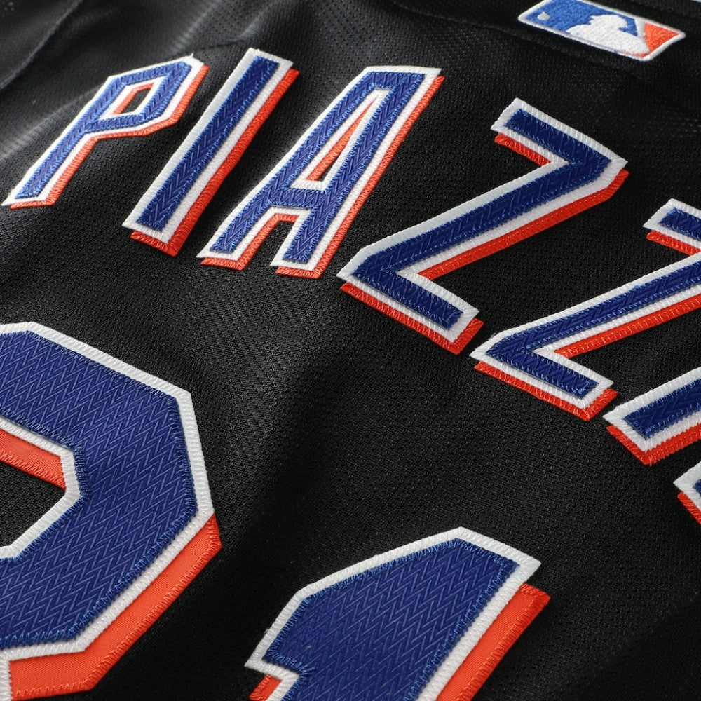 Mike Piazza New York Mets Mitchell & Ness Big & Tall Cooperstown Mesh Batting Practice Jersey - Black - Mitchell & Ness on Sale