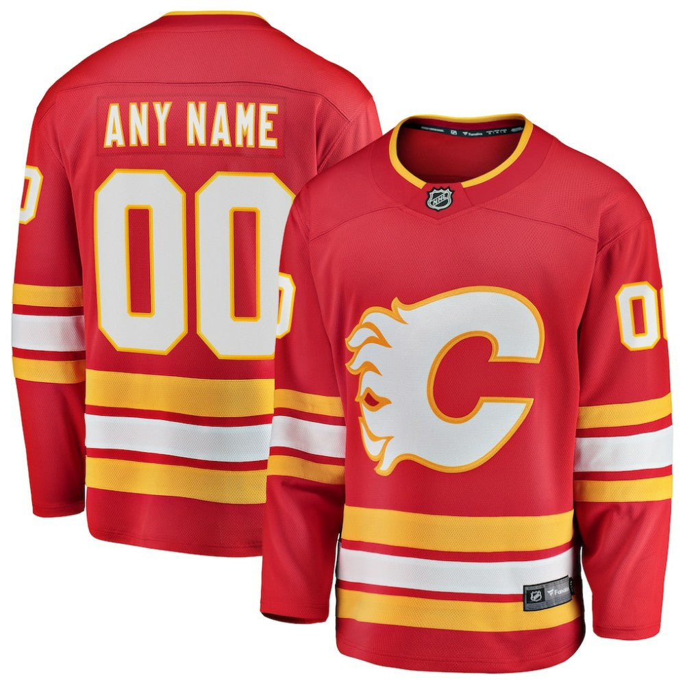 Calgary Flames Fanatics Home Breakaway Custom Jersey - Red - NHL 3273704