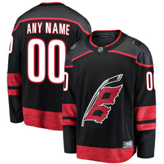 Carolina Hurricanes Fanatics Home Breakaway Custom Jersey - Black - NHL 3273705