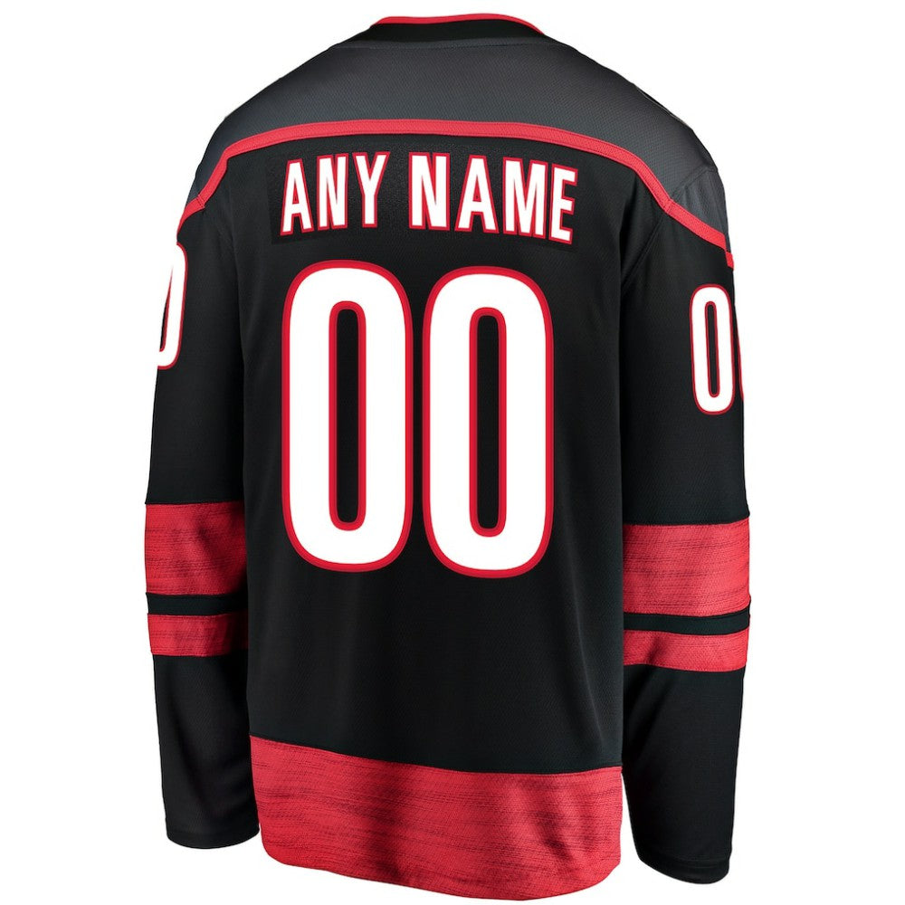 Carolina Hurricanes Fanatics Home Breakaway Custom Jersey - Black - NHL 3273705