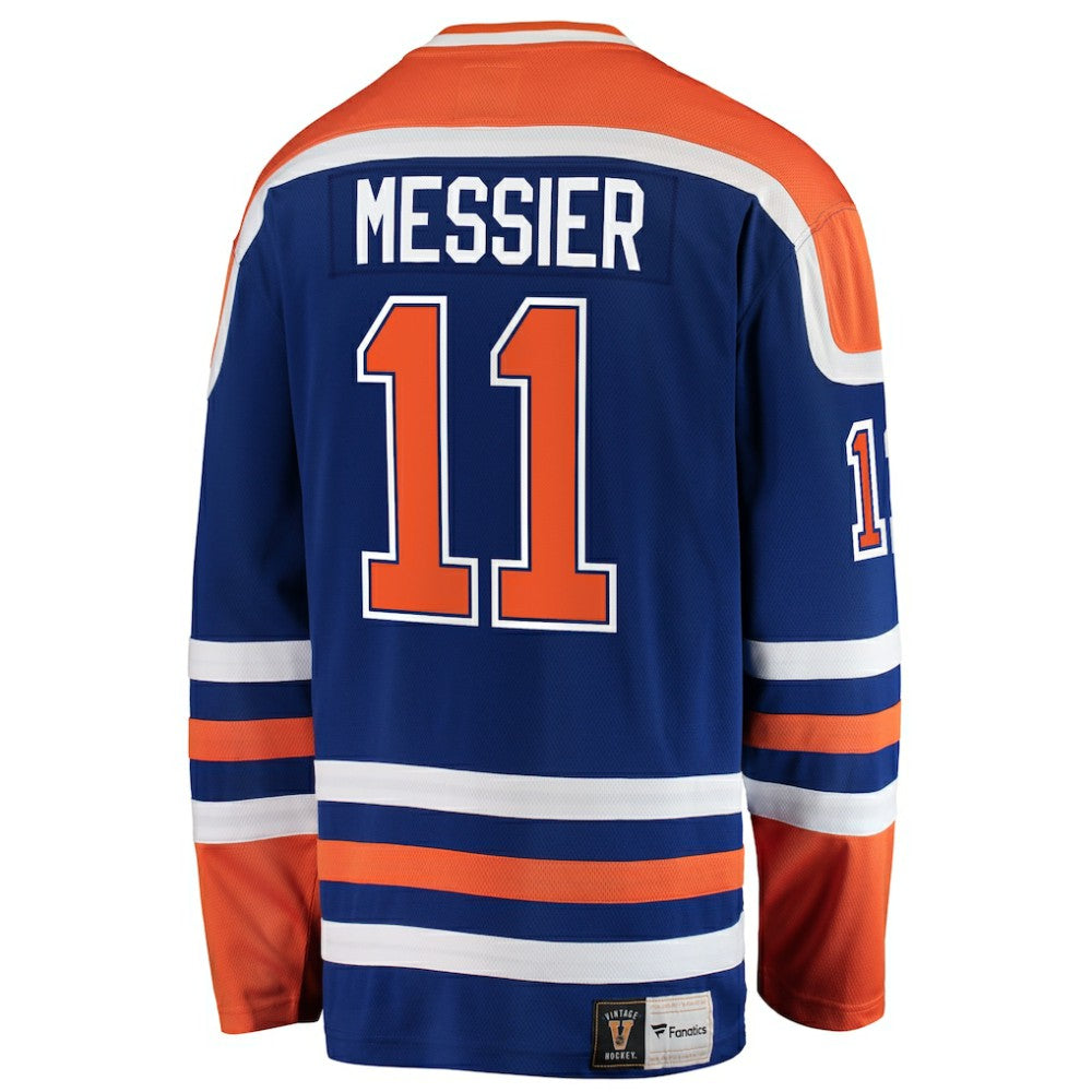 Mark Messier Edmonton Oilers Fanatics Premier Breakaway Retired Player Jersey - Blue - NHL 3276573