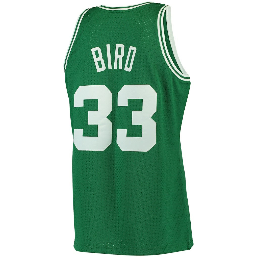 Larry Bird Boston Celtics 1985/86 Big & Tall Hardwood Classics Swingman Jersey Kelly Green | Mitchell & Ness Lifestyle