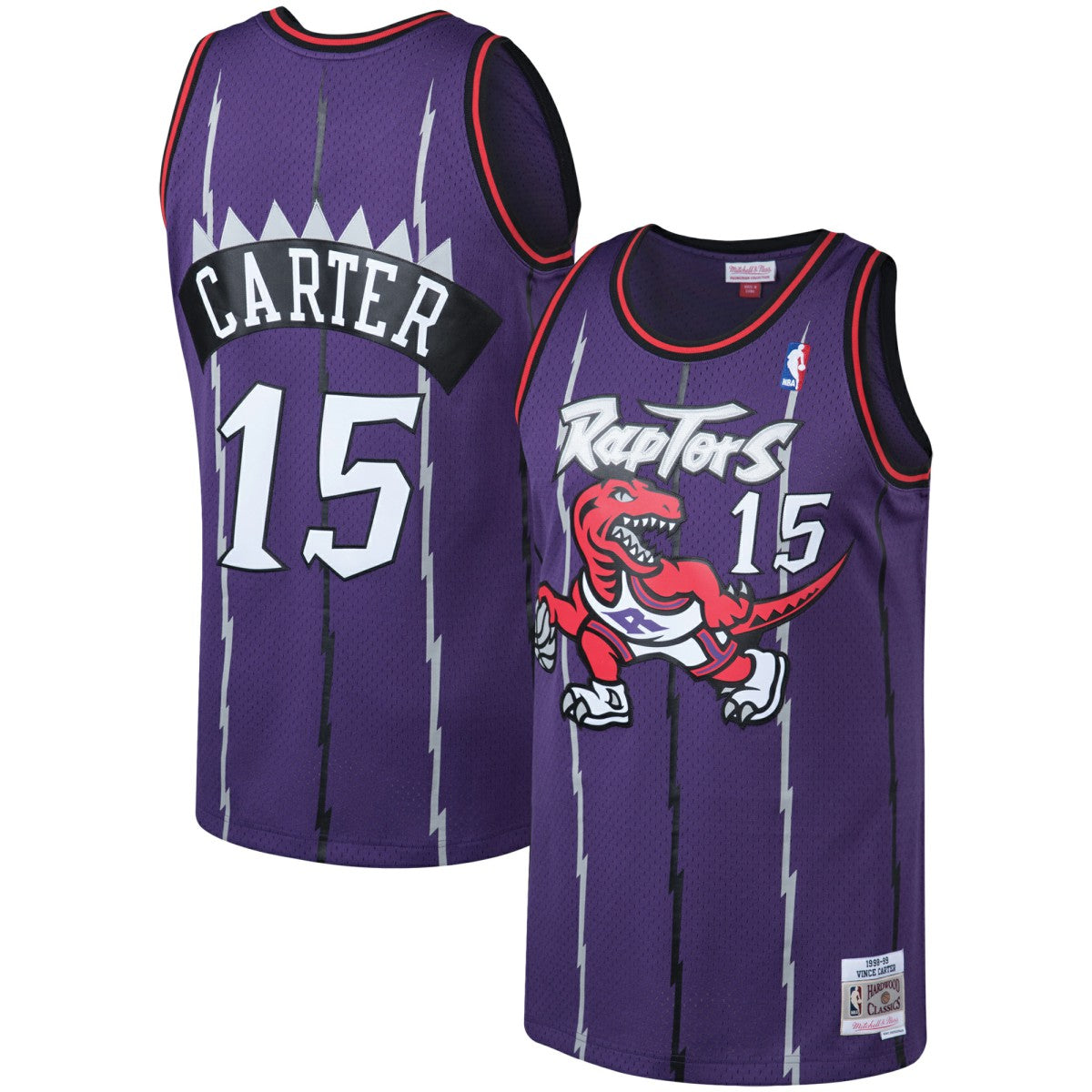 Vince Carter Toronto Raptors 1998/99 Big & Tall Hardwood Classics Swingman Jersey Purple | Mitchell & Ness discount