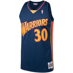 Stephen Curry Golden State Warriors 2009/10 Big & Tall Hardwood Classics Swingman Jersey for sale Navy | Mitchell & Ness
