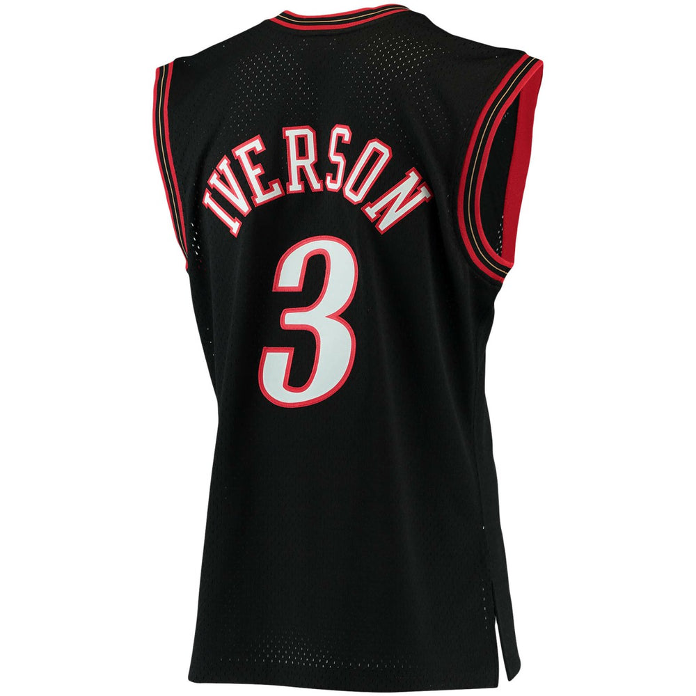 Allen Iverson Philadelphia 76ers 2000/01 Big & Tall Hardwood Classics Swingman Jersey Black | Mitchell & Ness online
