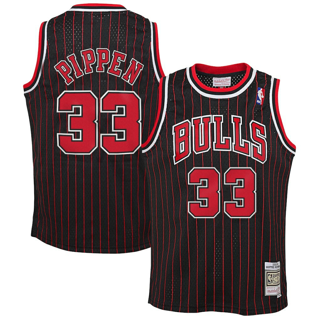 Scottie Pippen Chicago Bulls Big & Tall Hardwood Classics Swingman Jersey for sale Black | Mitchell & Ness US