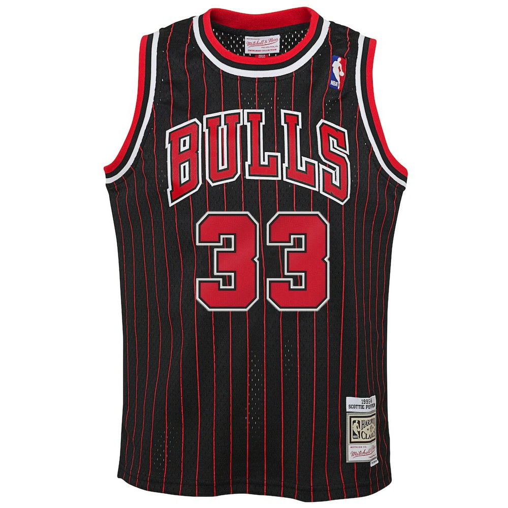 Scottie Pippen Chicago Bulls Big & Tall Hardwood Classics Swingman Jersey for sale Black | Mitchell & Ness US