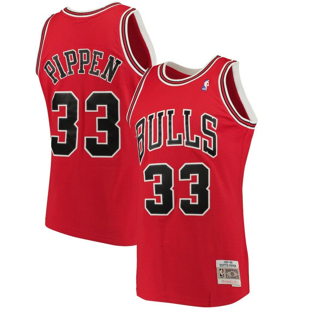 Scottie Pippen Chicago Bulls 1997/98 Big & Tall Hardwood Classics Swingman Jersey for sale Red | Mitchell & Ness discount