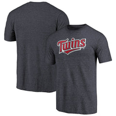 Minnesota Twins Team Wordmark Tri-Blend T-Shirt - Navy - MLB on Sale
