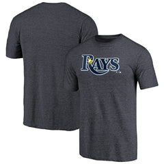 Tampa Bay Rays Team Wordmark Tri-Blend T-Shirt - Navy - MLB Sale