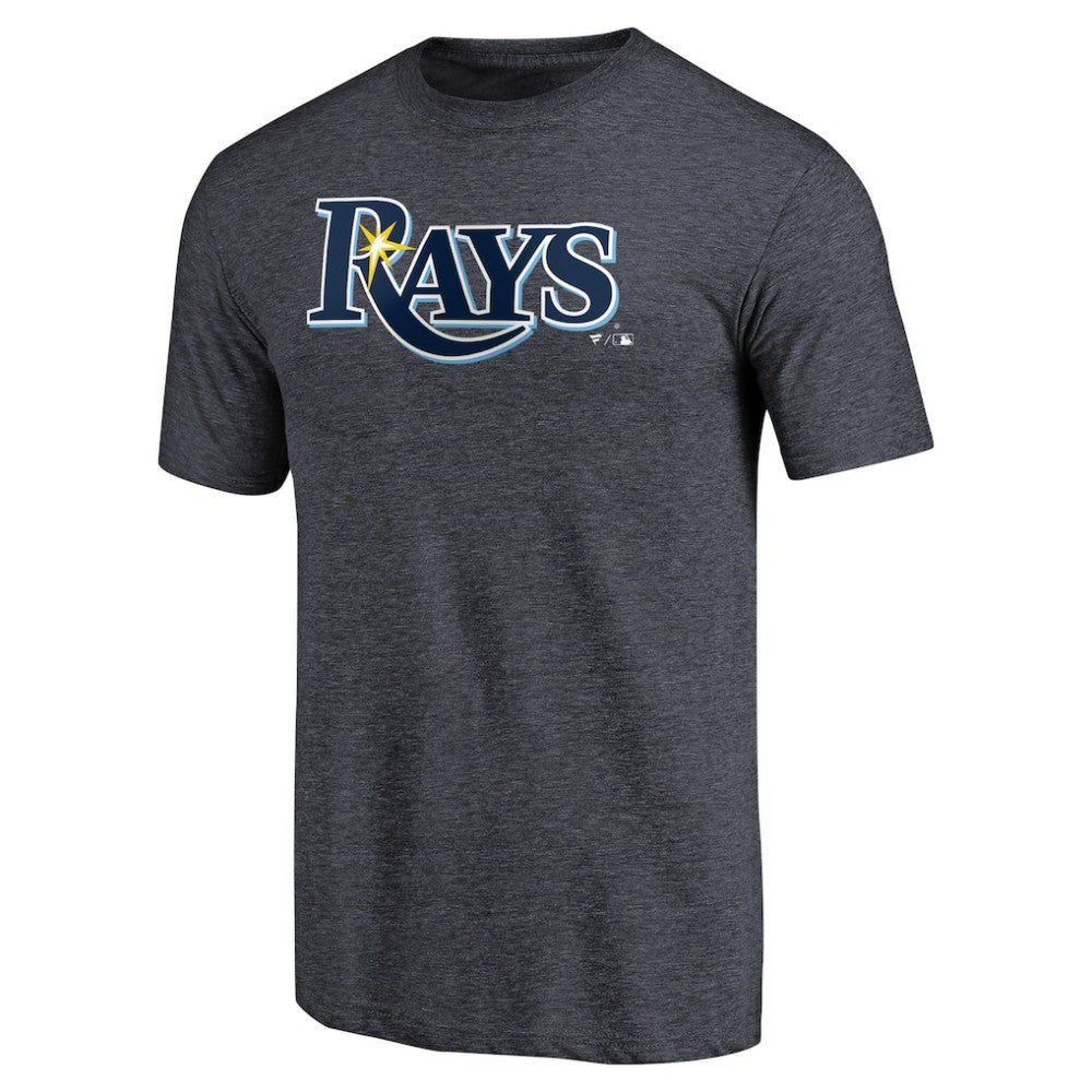 Tampa Bay Rays Team Wordmark Tri-Blend T-Shirt - Navy - MLB Sale