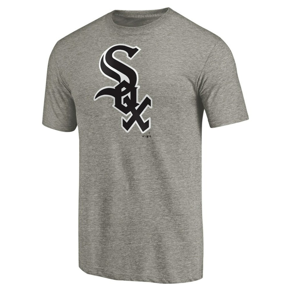 Chicago White Sox Team Wordmark Tri-Blend T-Shirt - Gray - MLB Lifestyle
