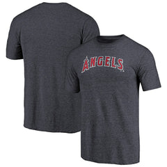 Los Angeles Angels Team Wordmark Tri-Blend T-Shirt - Navy - MLB on Sale