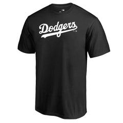 Los Angeles Dodgers Team Wordmark T-Shirt - Black - MLB Discount