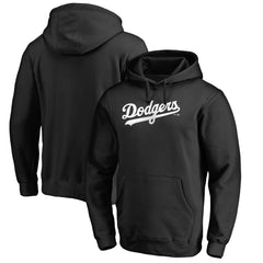 Los Angeles Dodgers Official Wordmark Fitted Pullover Hoodie - Black - MLB Sale