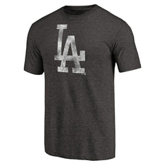 Los Angeles Dodgers Distressed Team Tri-Blend T-Shirt - Black - MLB Online