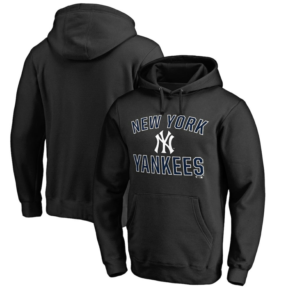 New York Yankees Team Victory Arch Pullover Hoodie - Black - MLB Discount