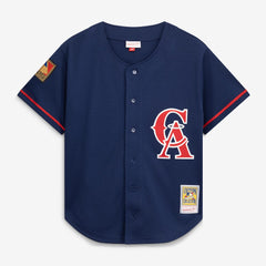 Bo Jackson California Angels Mitchell & Ness Cooperstown Collection Mesh Batting Practice Button-Up Jersey - Navy - Mitchell & Ness on Sale