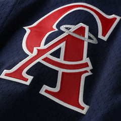 Bo Jackson California Angels Mitchell & Ness Cooperstown Collection Mesh Batting Practice Button-Up Jersey - Navy - Mitchell & Ness on Sale