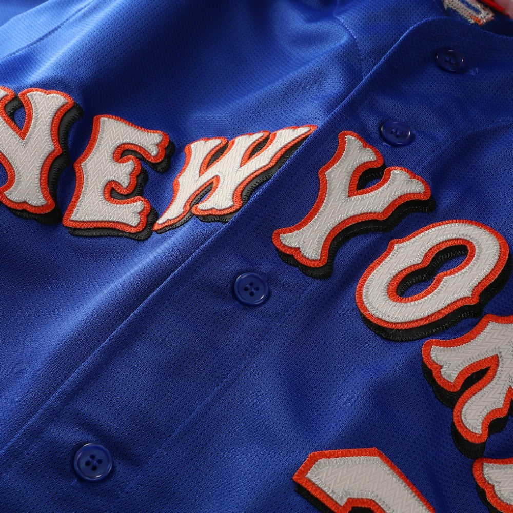 Mike Piazza New York Mets Mitchell & Ness Cooperstown Collection Mesh Batting Practice Button-Up Jersey - Royal - Mitchell & Ness Discount