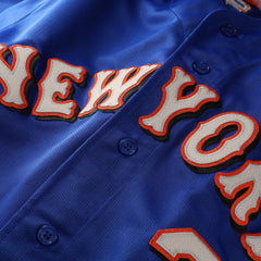 Mike Piazza New York Mets Mitchell & Ness Cooperstown Collection Mesh Batting Practice Button-Up Jersey - Royal - Mitchell & Ness Discount