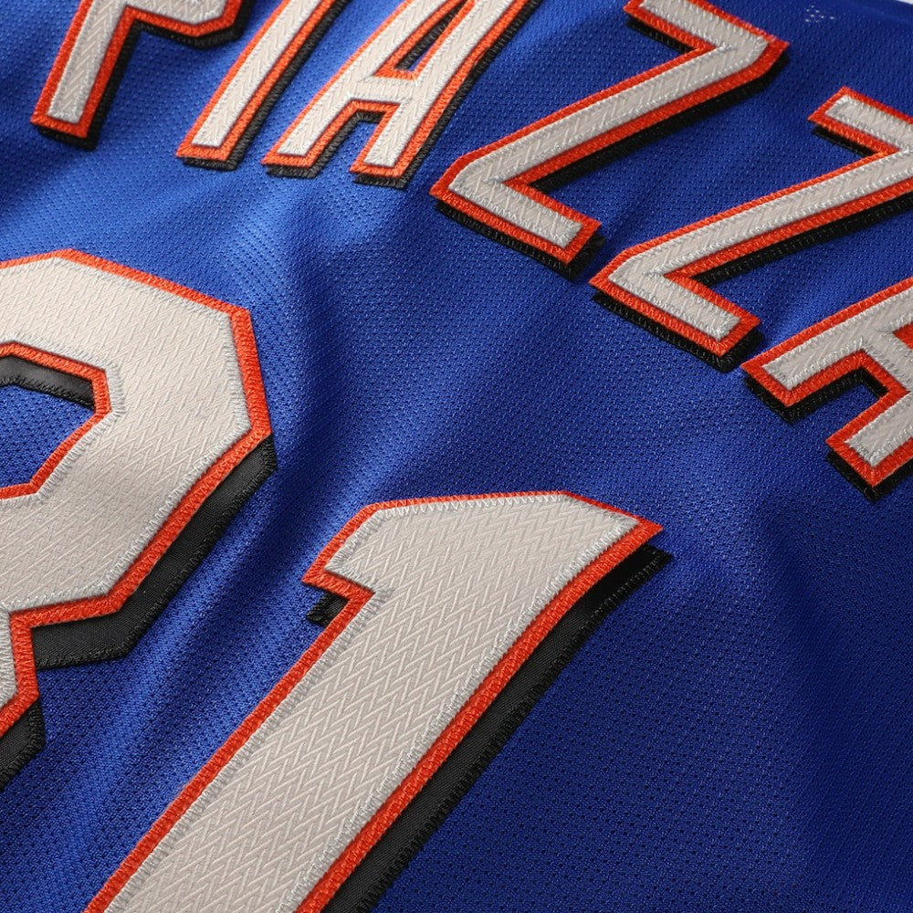 Mike Piazza New York Mets Mitchell & Ness Cooperstown Collection Mesh Batting Practice Button-Up Jersey - Royal - Mitchell & Ness Discount