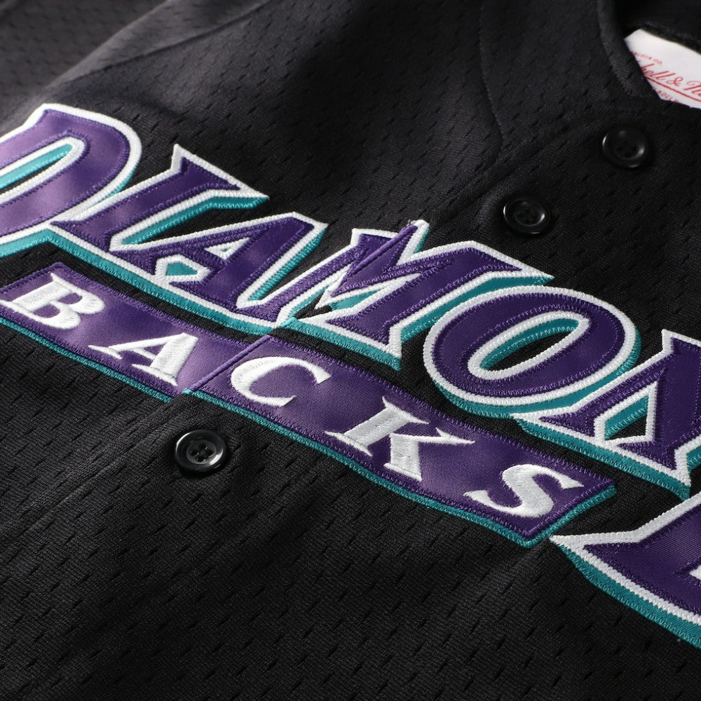 Randy Johnson Arizona Diamondbacks Mitchell & Ness Youth Cooperstown Collection Mesh Batting Practice Jersey - Black - Mitchell & Ness on Sale