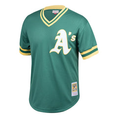 Rickey Henderson Athletics Mitchell & Ness Youth Cooperstown Collection Mesh Batting Practice Jersey - Green - Mitchell & Ness Discount